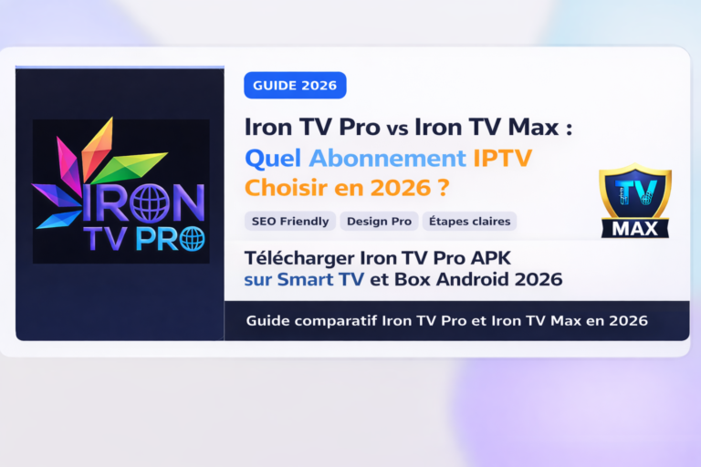 iron tv pro apk sur Smart TV et Box Android en 2026