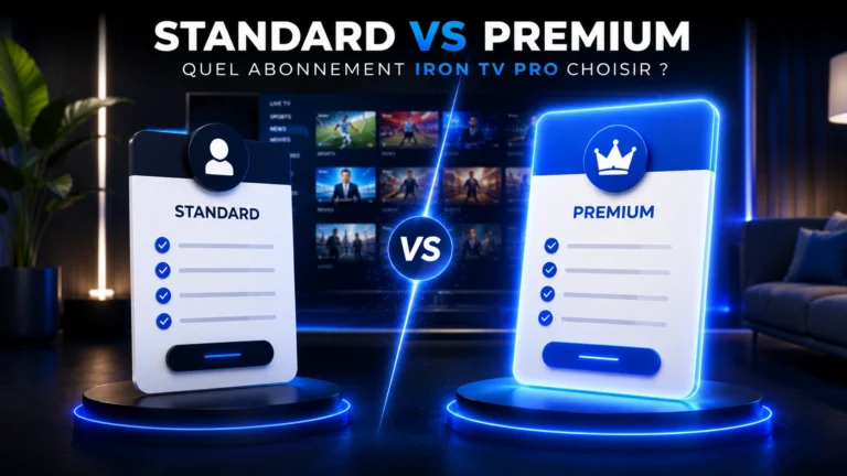 Iron TV Pro Premium vs Standard 2026 — comparatif des deux versions officielles