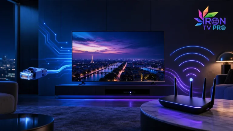 ethernet ou wifi IPTV comparés entre câble routeur et téléviseur