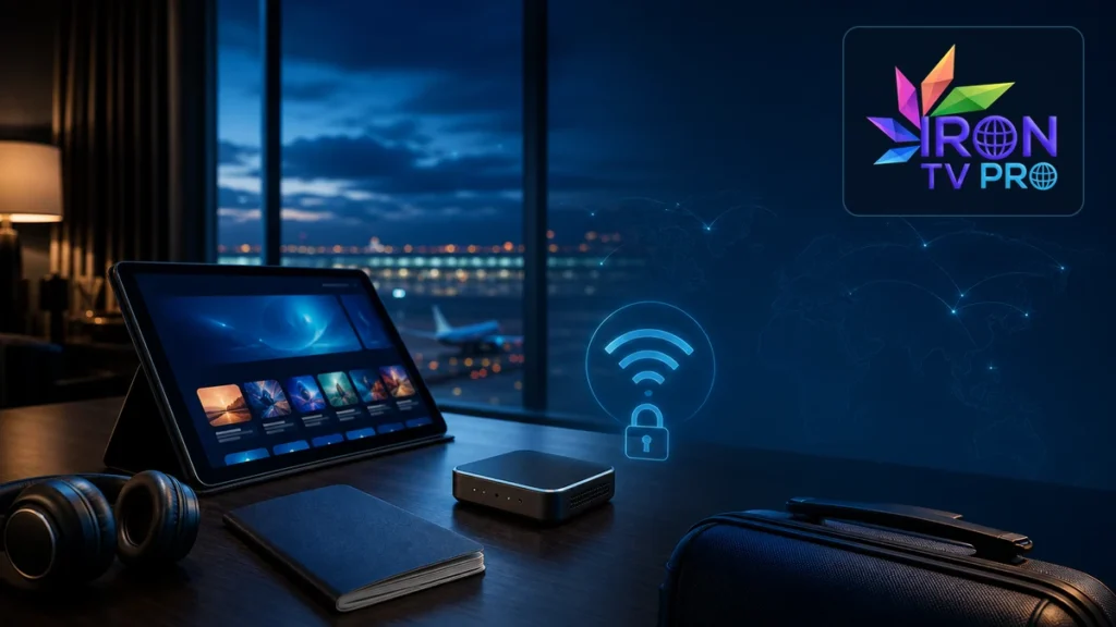 IPTV voyage etranger sur tablette avec routeur sécurisé