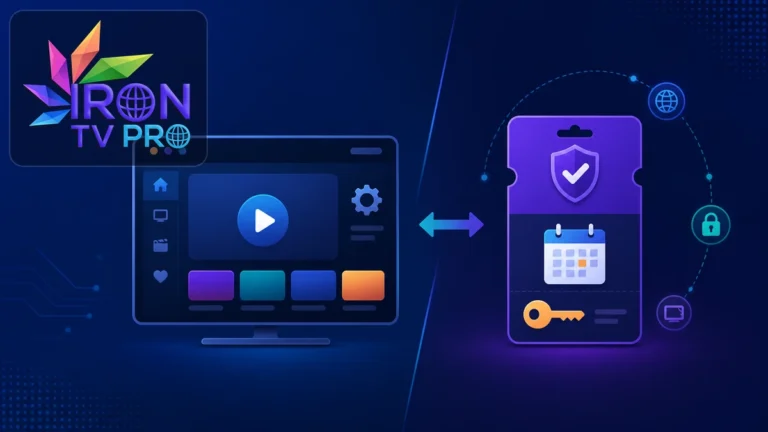 Iron TV Pro app vs abonnement différence lecteur accès