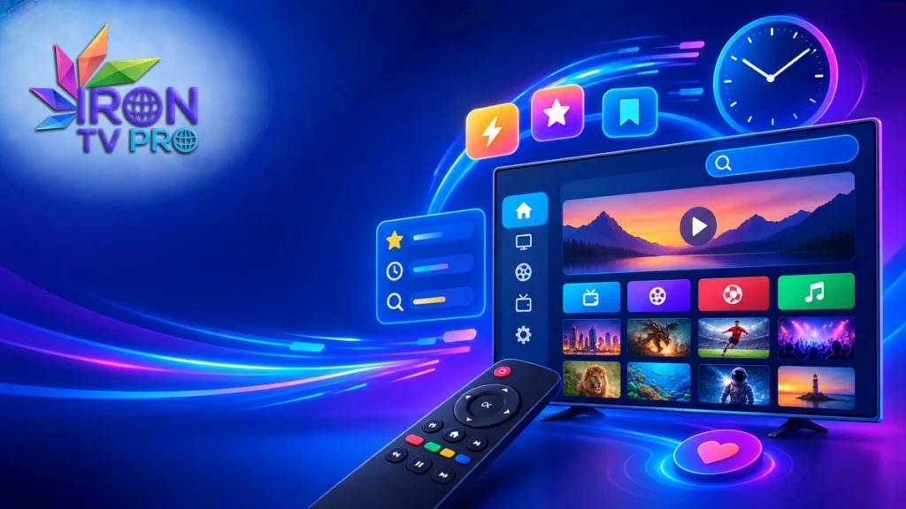 Iron TV Pro astuces raccourcis télécommande