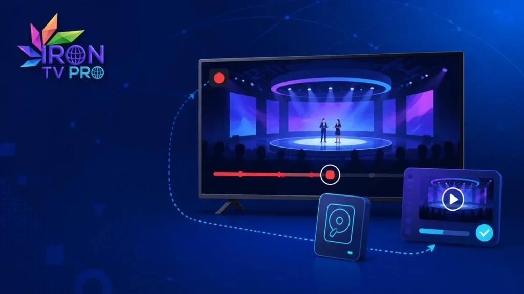 Iron TV Pro enregistrement — sauvegarder un programme en 2026