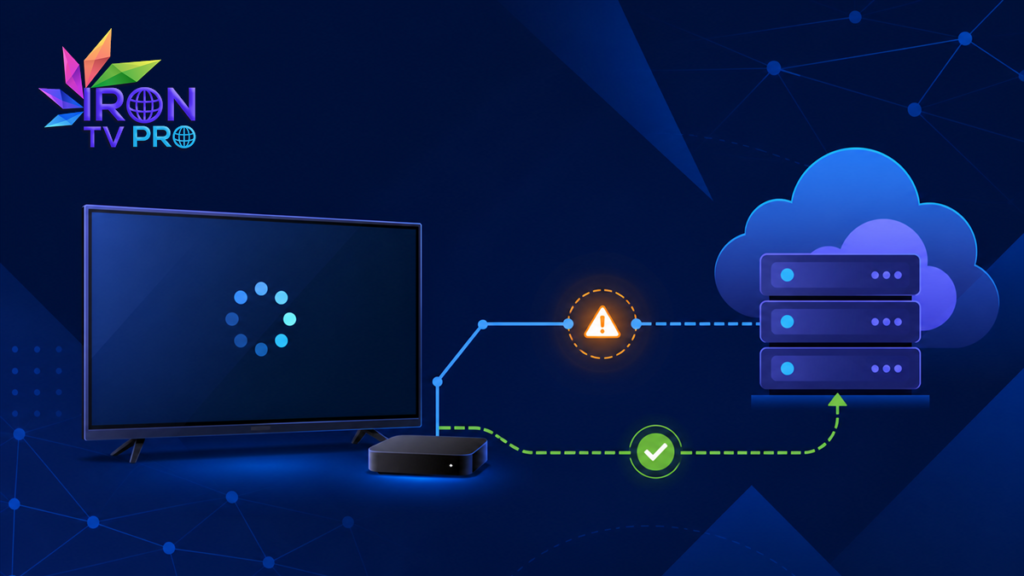 Iron TV Pro erreur serveur : diagnostic de connexion 2026