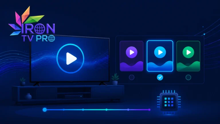 Choisir le lecteur vidéo interne Iron TV Pro — iron tv pro lecteur video