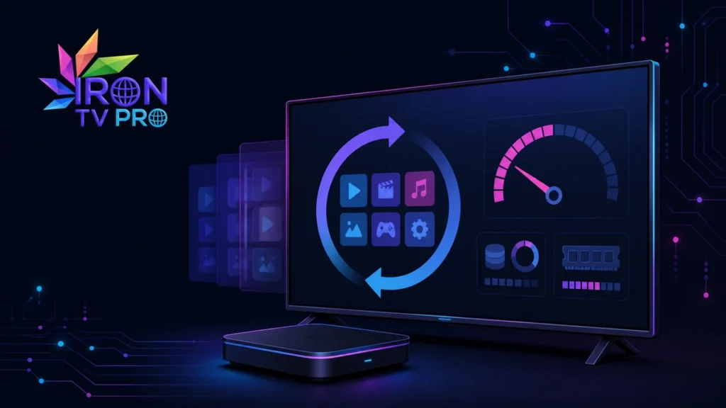 Iron TV Pro lent après MAJ : diagnostic et solutions