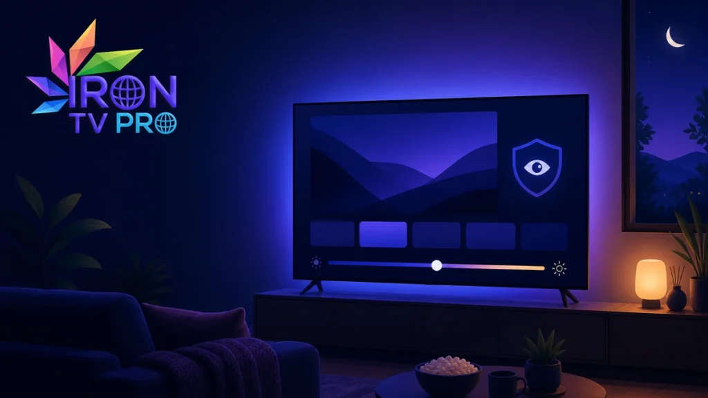 Iron TV Pro mode nuit — réglages de confort visuel 2026