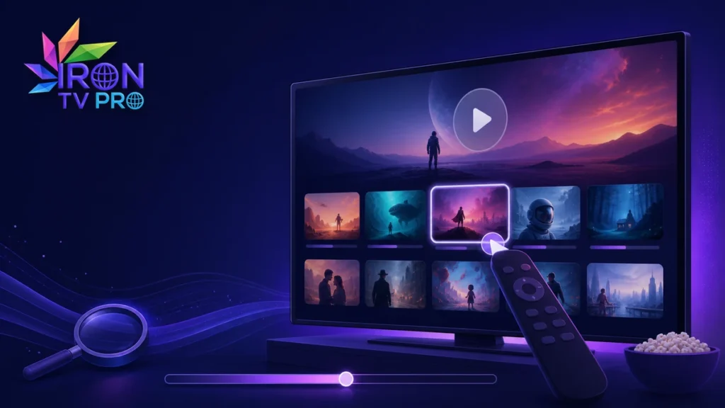 Iron TV Pro VOD et catalogue à la demande