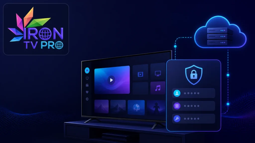 Iron TV Pro Xtream Codes connexion sécurisée