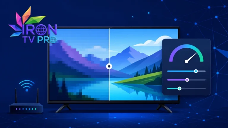 Réglages Iron TV Pro pour une qualité d’image optimale — regler iron tv pro qualite